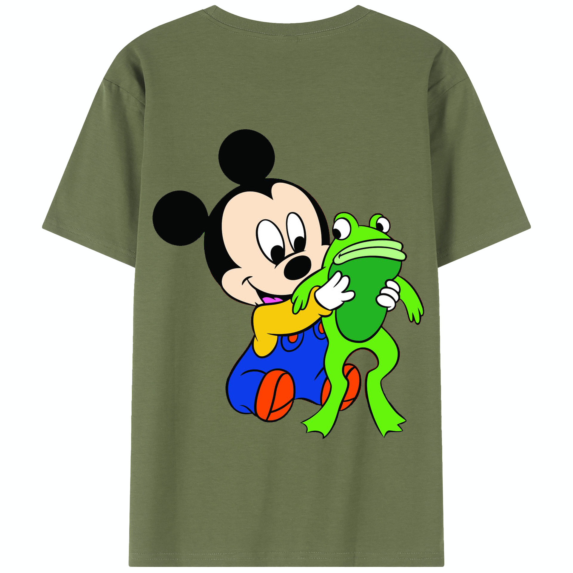 （画像用） ミッキーマウス Mickey Mouse 綿100％半袖Tシャツ（背面プリント）